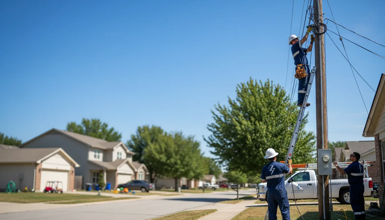 Residential electrician providing installation services in Woodbine, GA